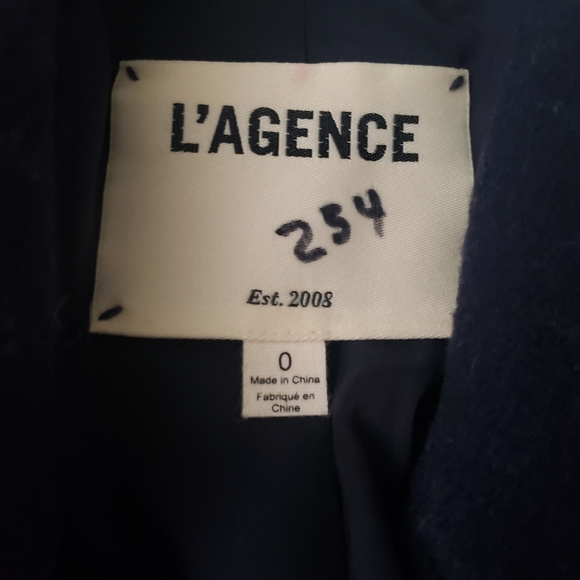 L'AGENCE Emmi Peacoat Wool Coat 0 - Picture 9 of 13